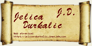 Jelica Durkalić vizit kartica